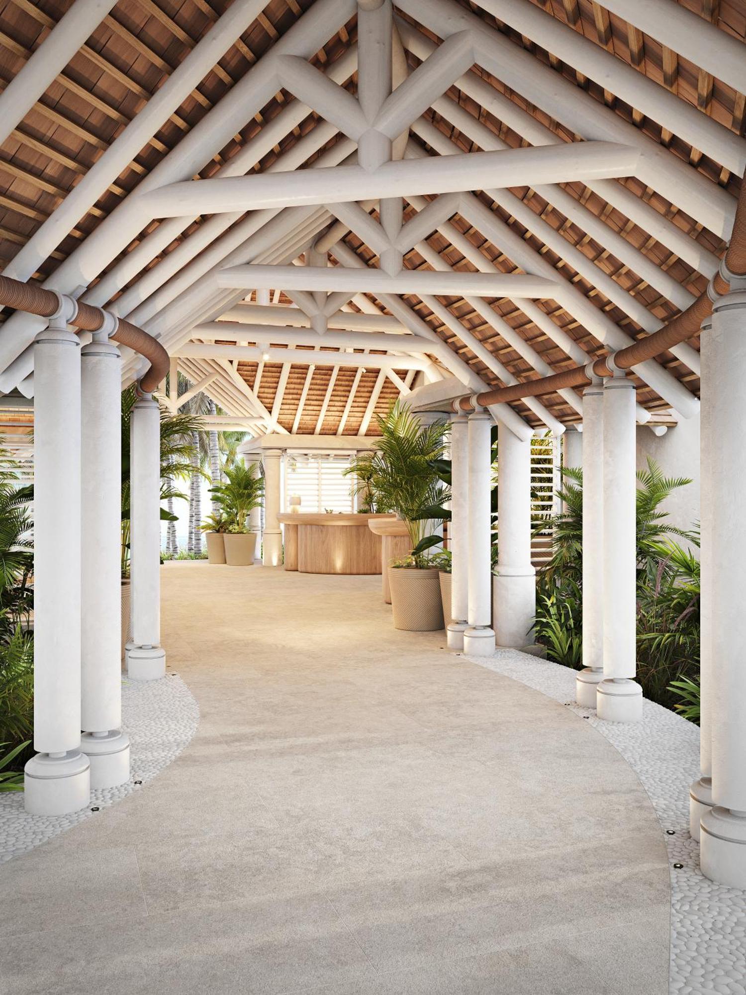 Lux* Belle Mare Resort & Villas Экстерьер фото The lobby of the hotel